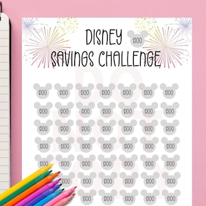 Printable Magical Savings Challenge, Instant Download, Print at home 8.5&quot; x 11&quot; PDF