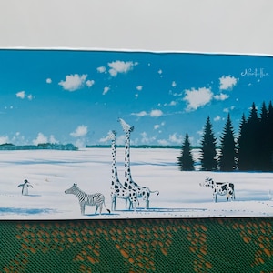 Estońska sztuka autorstwa Navitrolla „Needless Justifications” Estońska pocztówka - Estońska natura - Oryginał jest olejem na płótnie (2003)
