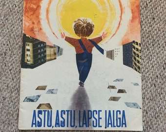 Libro per bambini estone vintage con splendide illustrazioni. Prodotto in URSS. Raro ritrovamento del 1968