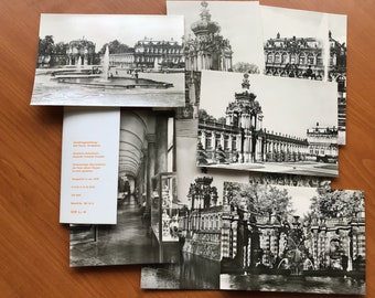 Vintage set of DDR photos prints postcards 1970s - Der Zwinger zu Dresden - Kunst Verlag Leipzig - Printed in DDR / GDR - East Germany