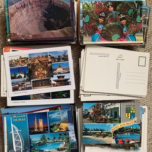 Variety pack Europe World USSR postcards Mixed cards unused blank unwritten Collecting post crossing Random Vintage Modern View cards