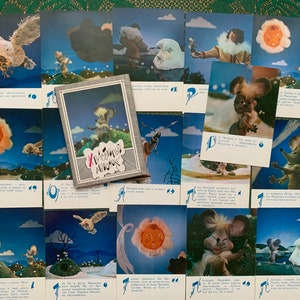 CARTES POSTALES de conte de fées - La souris vantarde - Lot de 16 cartes postales anciennes de 1985 - Lot de cartes postales - Cartes postales illustrées imprimées en URSS