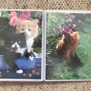 26 cartes postales vintage de chat dans un bel album photo - Cartes de chat à collectionner ou à traverser. Inutilisé, état neuf. Voir les photos !