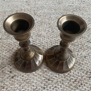 Vintage copper candlesticks - Pair of retro candle holder - Gift idea - Nordic home decor - Scandinavia Rustic Farm Decor accessories