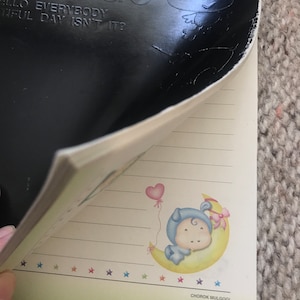 Carta da lettere retrò - DECORATIVE_NOTEBOOK_KKAMAGU - Cancelleria vintage, raro pezzo da collezione - Guarda le foto!