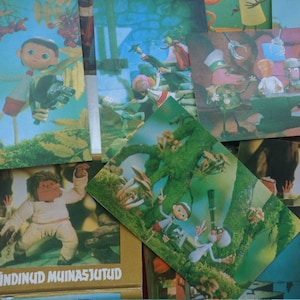 TRUE FAIRYTALES - Set of 16 unused Estonian collectible postcards - Printed in 1974 (USSR). Soviet vintage postcards - Gorgeous doll art.