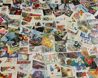50 pcs variety pack postcards mixed cards unused, empty, unwritten for letter writing, collecting or postcrossing. Vintage, modern, art etc