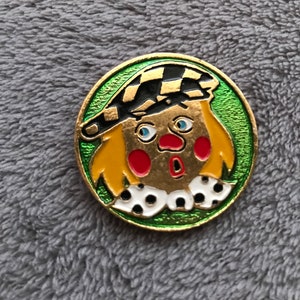Soviet pin brooch - Circus - Clown - Made in USSR - Vintage Soviet Collectible Pins - Metal buttons - Retro Soviet Pins
