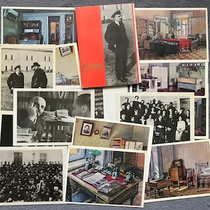 Cartoline del 1969 di Lenin al Cremlino di Mosca - Set di 14 cartoline russe da collezione - Cartoline d'arte d'epoca sovietica - Cartoline del comunismo URSS