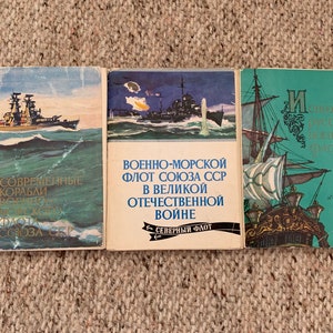 Avions militaires soviétiques - Navires de la marine soviétique - 3 jeux de cartes postales - Armée de l'air soviétique - Jeux de cartes postales d'avion et de navire des années 70 et 80 - à collectionner