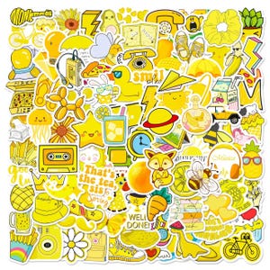 25/50 autocollants jaunes vintage Junk Journal Planner artisanat bricolage colimaçon Art scrapbooking Collage déco papier éphémères vinyle autocollants