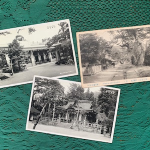JAPÃO Cartões postais antigos do início dos anos 1900 Cartões postais antigos em preto e branco Wakayama, Karatsu ver cartões Impressão antiga Cartões postais colecionáveis