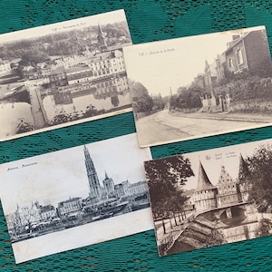 BÉLGICA Cartões postais antigos do início dos anos 1900 Cartões postais antigos em preto e branco Bruxelas Tilff Gent ver cartões Impressão antiga Cartões postais colecionáveis