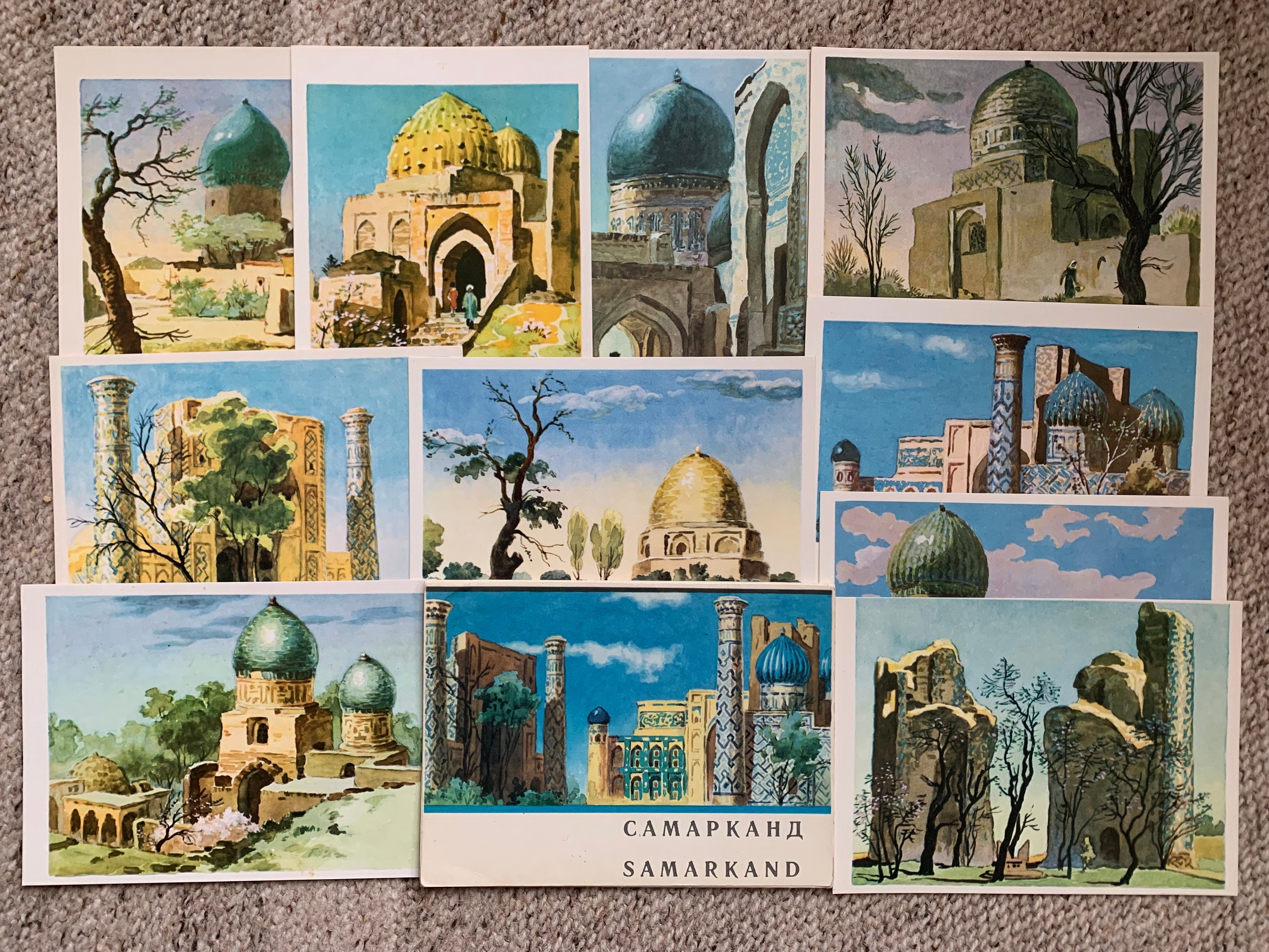 絵画 8969 SAMARKAND POSTCARDS - Set of 10 Color Art Postcards - Artist