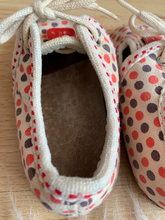 Original vintage Soviet children's textile shoes … - image 7