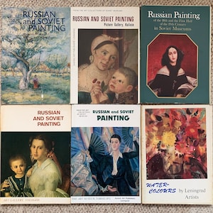 Conjuntos de postales de pintura rusa y soviética - Pintura rusa - Acuarelas de artistas de Leningrado de las colecciones de arte de los museos soviéticos