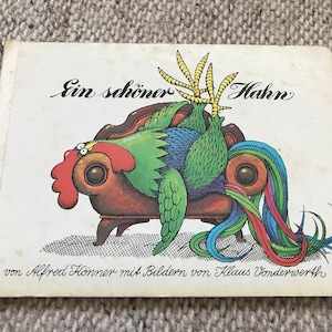 Vintage 1980er Jahre DDR Kinderbuch - Ein schöner Hahn