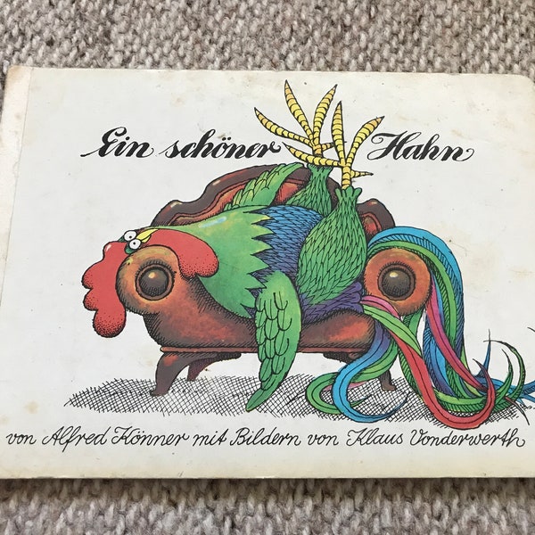 Vintage 1980s DDR / GDR Children's book - Ein schöner Hahn - German kids' book - Kinder Buch - Hen Book