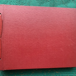 ¡Idea de regalo! Álbum de fotos vintage sin usar de la década de 1970 - Álbum de fotos soviético rojo con hojas de cartón fuertes - Diario, álbum de recortes - Artesanía