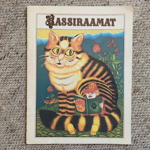 LIVRE POUR CHAT. Livre pour enfants estonien vintage de l'époque soviétique. Belles photos de chats. Imprimé à Tallinn, Eesti Raamat 1990. Fabriqué en URSS.