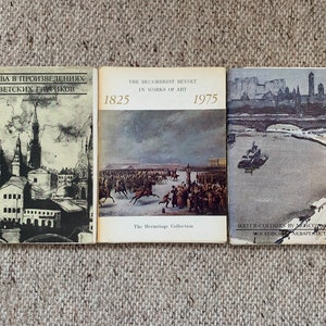 La Revuelta Decembrista en las Obras de Arte - Moscú en las Obras de Artistas Gráficos Soviéticos - Acuarelas de Artistas Moscú - Conjuntos de Postales Artísticas