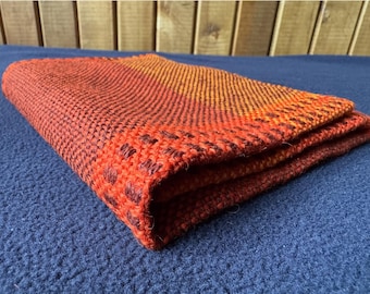 Vintage never used Tablecloth 45x45 cm with original price tag from 1980s - Soviet-time Home Decor - Retro Woven Textile - Table Cover
