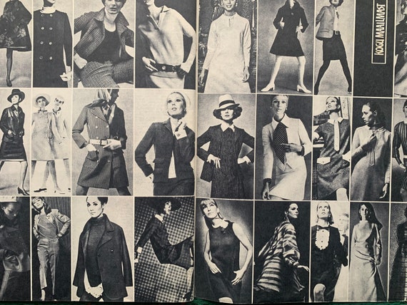 Revista de moda vintage estonia de los anos 60 Siluett con patrones de ropa populares. Revista femenina sovietica. Fabricada en la URSS. Efimera de papel. Etsy Espana