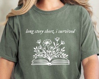 Long Story Short Shirt, Evermore Comfort Colors, Swift Long Story Short, Swift Comfort Colors, Swift Oversize Shirt, Swift Book Shirt