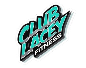 Club Lacey Fitness Kiss-Cut Sticker