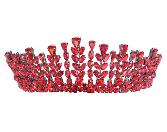 Corona roja de quinceañera