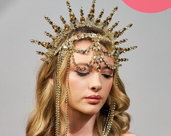 Halo Crown, Sunburst Crown, Sun Halo, Moonhalo, Sun Goddess  display picture 2