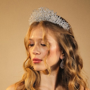 Zircon Princess Tiara: Royal Wedding Bridal Crown