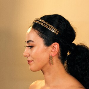 Gioielli di fidanzamento in oro, cerchietto da sposa in oro, fermaglio per capelli da sposa in oro, fermaglio per capelli da sposa in oro