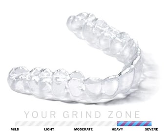 Custom Night Grind Guard for Snoring Clenching Grinding Sleep Apnea and Bruxism - Dental Grade Impression Professional Material