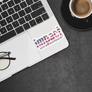 USA Impact Vinyl Sticker - Waterproof Decal for Scrapbooks Cars Laptops Water Bottles Journals and Notebooks