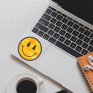 Smiley View Sticker for Bumpers, Hydro Flasks, Car Windows, Laptops, Lockers, Helmets, Skateboards, Water Bottles, Luggage, and More.