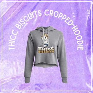Thick Biscuits Cropped Sweatshirt Unisex T-shirt, Buns Booty Thick Funny, Athletic Cotton t shirt, Graphic, Cool Sports Wear, Gift For All.