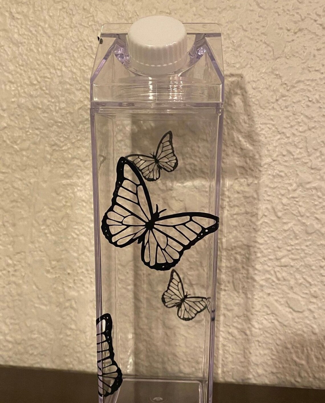 Butterfly Milk Carton Water Bottle - Etsy