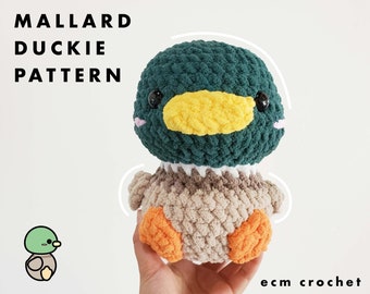 Crochet Mallard Duck Pattern | Amigurumi Mallard Duck Pattern | Mallard Duck Plush Pattern | Mallard Duckie Pattern