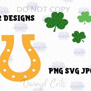 St. Patricks day SVG- St. Pattys Day- clover- horseshoe-Commercial Use