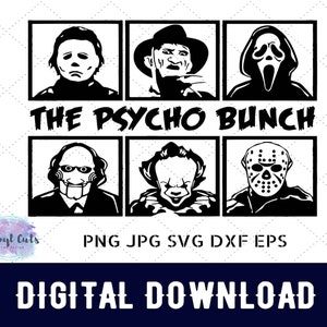 The Psycho bunch SVG| Horror movie SVG PNG