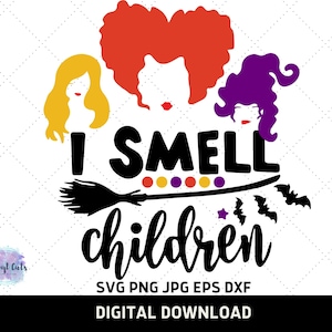 I Smell Children SVG PNG| witch sisters Movie SVG| Hocu Pocu| Digital Download