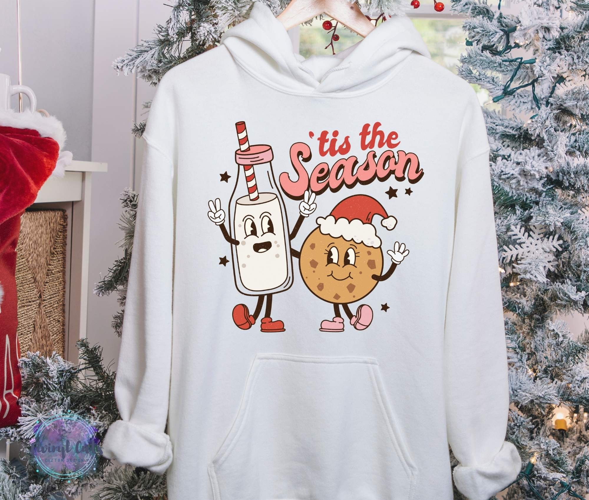 Tis the Season PNG Cookies & Milk PNG Tis the Season - Etsy