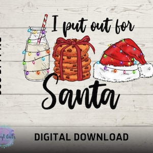 Ik zette uit voor Santa Digital Download | Grappige Kerst PNG | Digitaal | Afdrukbaar