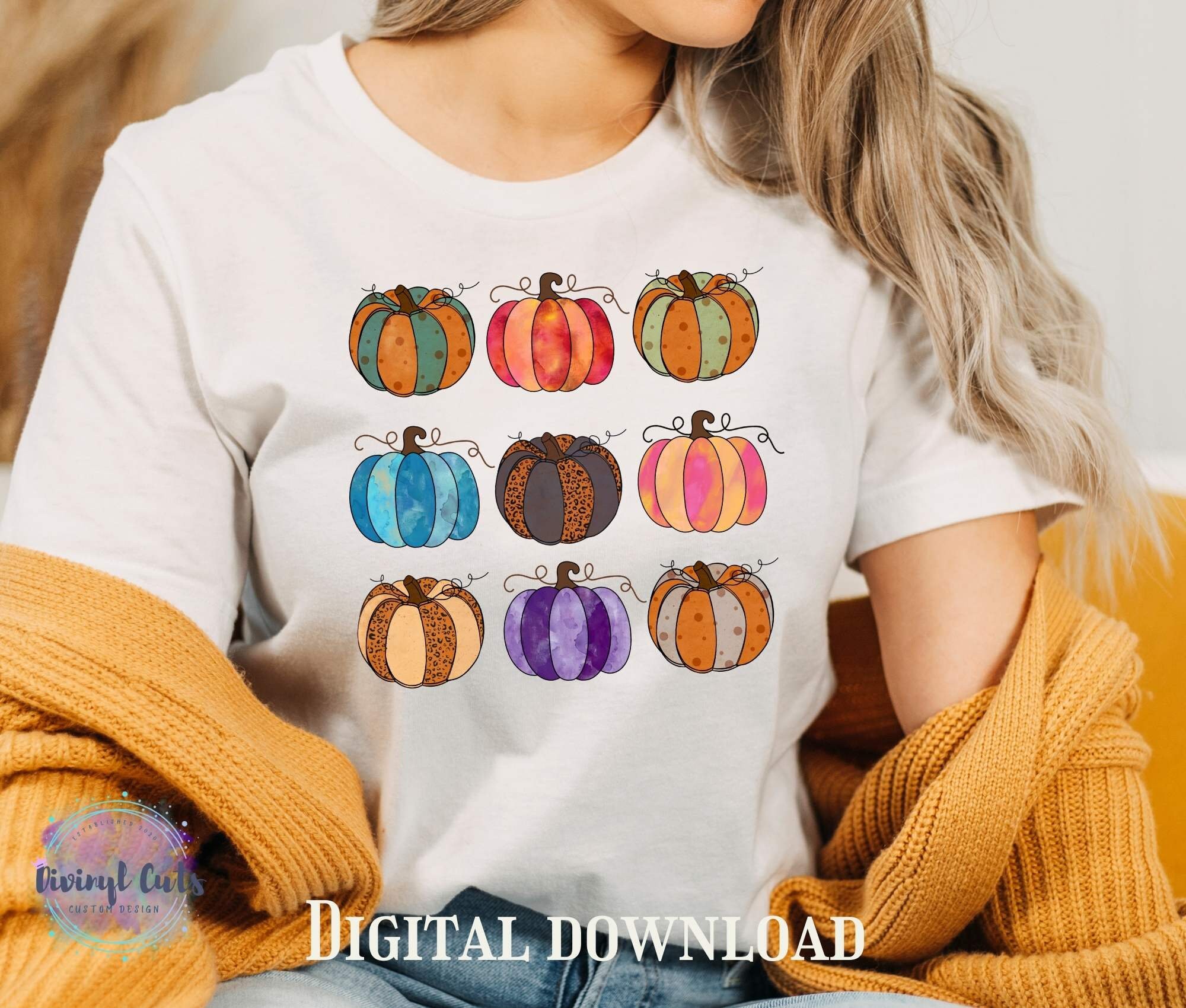 Variety of Pumpkins Png | Autumn PNG | Cute Pumpkin Digital Download - Etsy