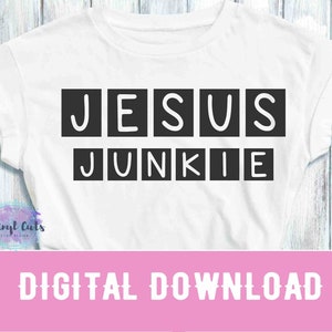 Jesús Junkie SVG / Cool Jesús SVG PNG diseños