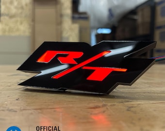 R/T® LED Illuminated Badge - White or RGB - Grille or Body Mount - Officially Licensed Product