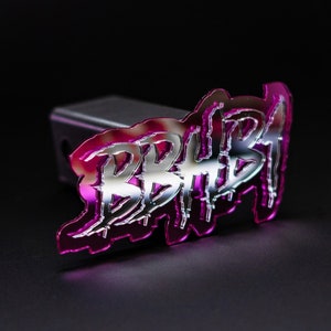 Custom Text Hitch Cover - Aggressive Font - Type Your Own