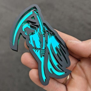 Grim Reaper Car Badge - Car Emblem