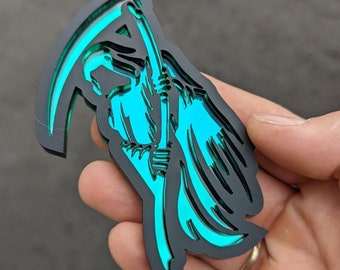 Grim Reaper Car Badge - Car Emblem